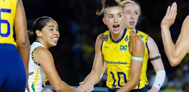 Brasil reage, vira sobre a França e fica perto das oitavas no Mundial de Vôlei Feminino - Imagem do artigo original